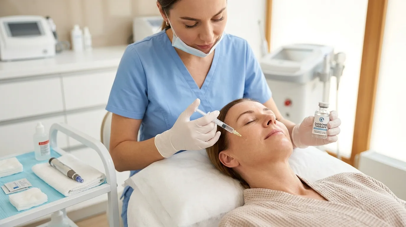 a patient taking exosome treatment